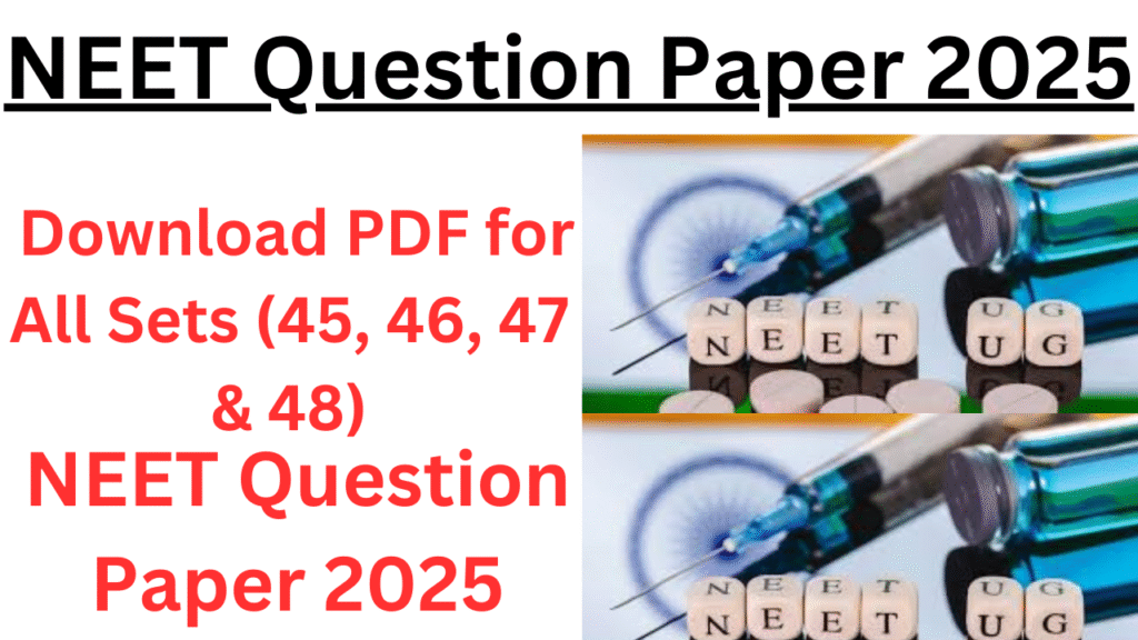 NEET Question Paper 2025