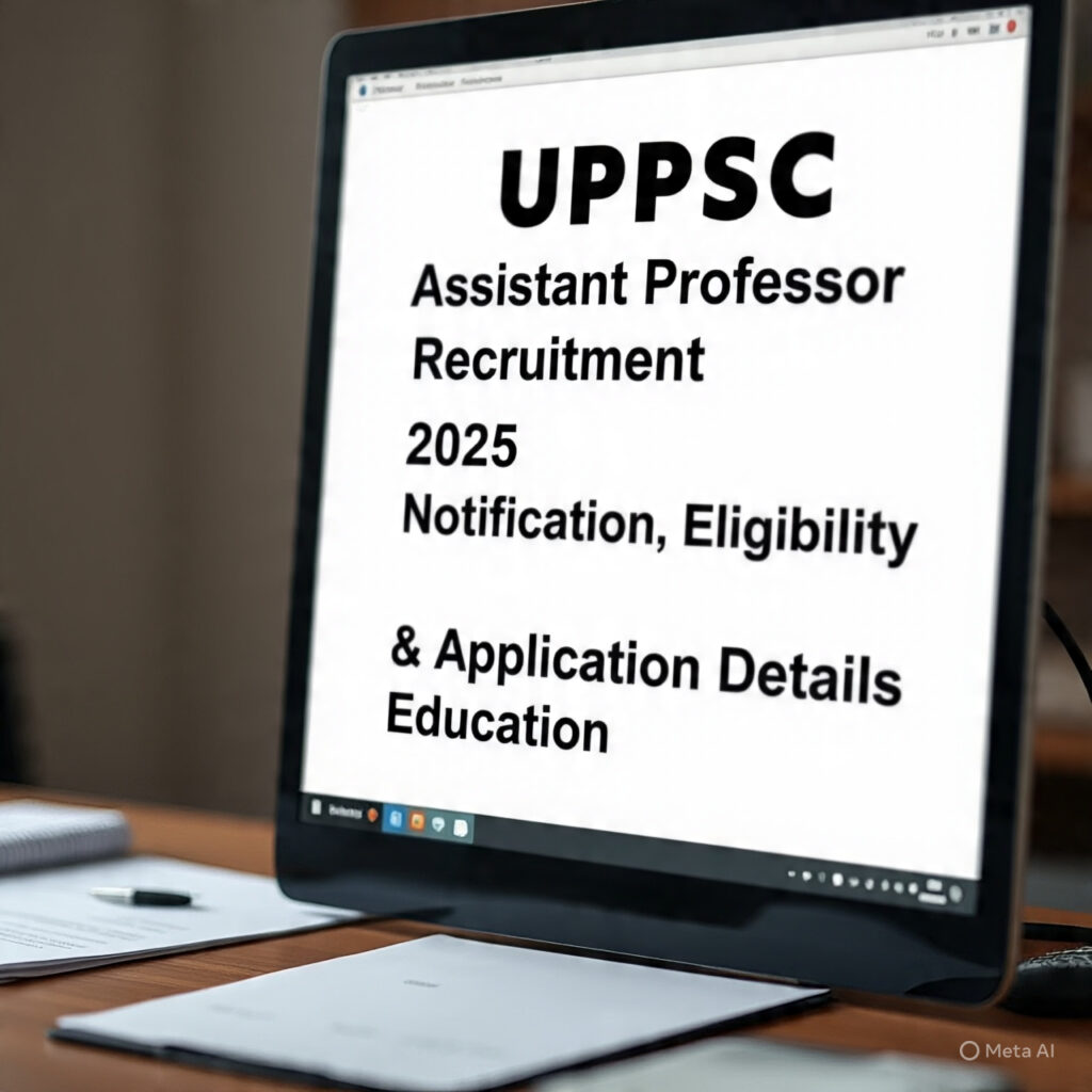 UPPSC Assistant Professor Recruitment 2025