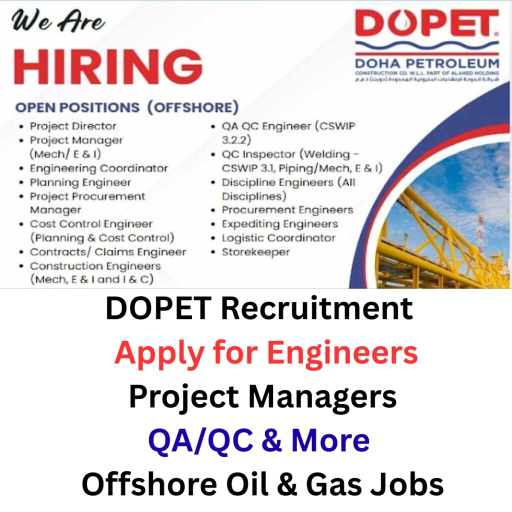 DOPET Recruitment 2025