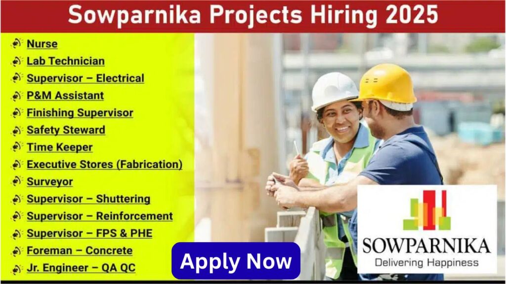Sowparnika Projects Hiring 2025