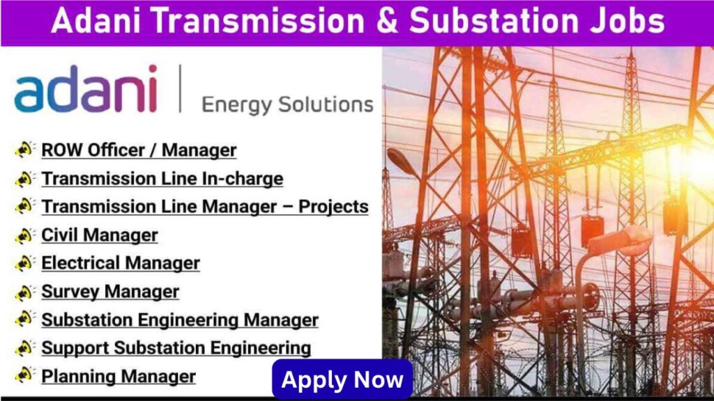 Adani Transmission & Substation Jobs