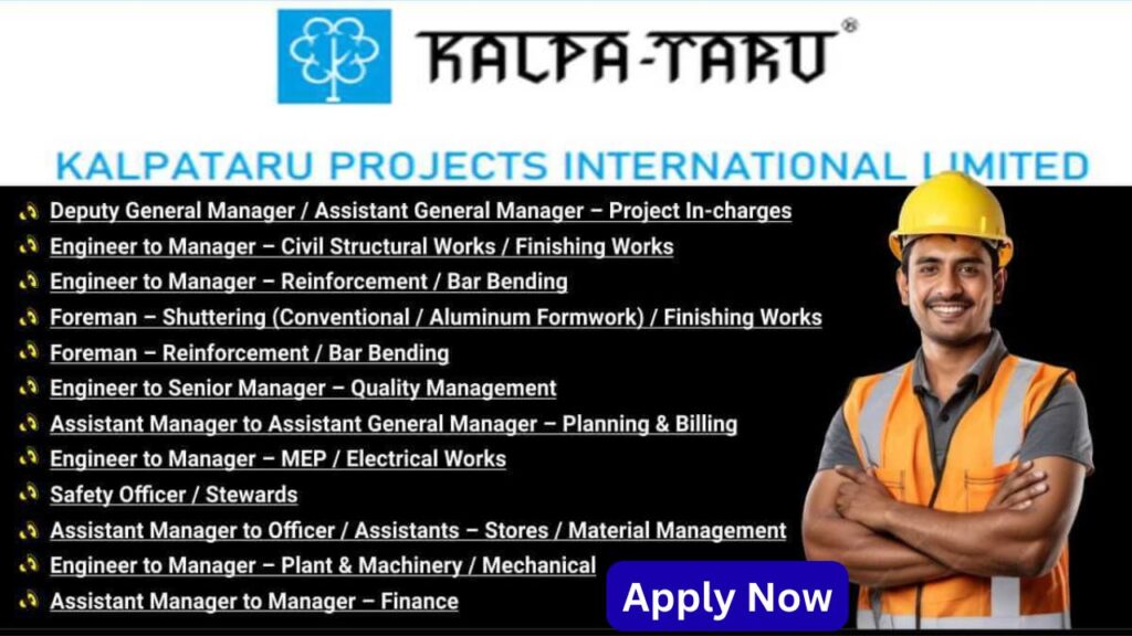 Kalpataru Recruitment 2025