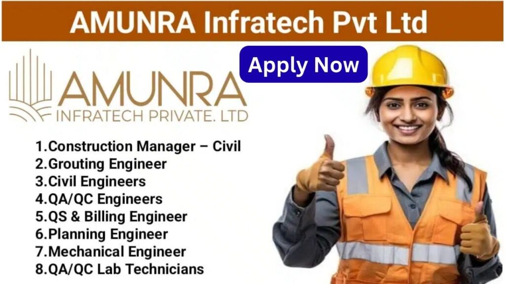 AMUNRA Infratech Pvt. Ltd Recruitment 2025