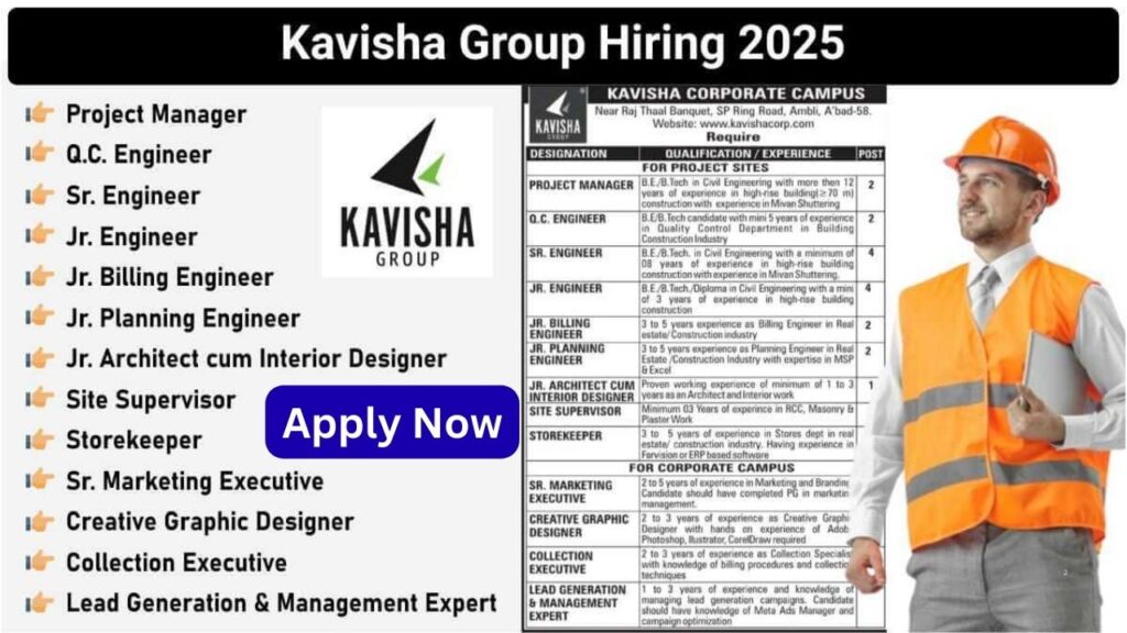 Kavisha Group Hiring 2025