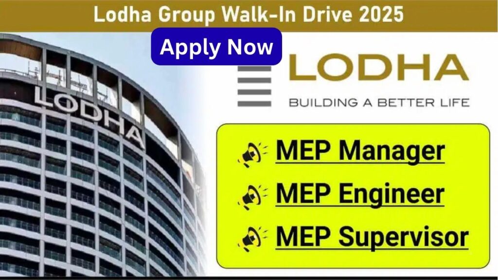 Lodha Group Walk-In Drive 2025