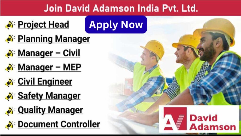 Join David Adamson India Pvt Ltd