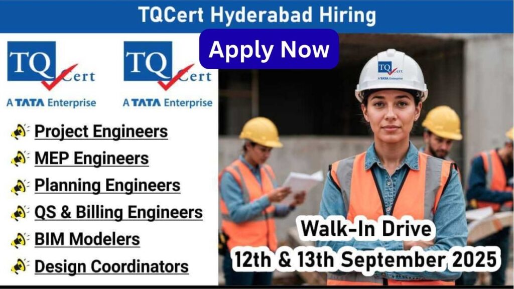 TQCert Hyderabad Hiring 2025