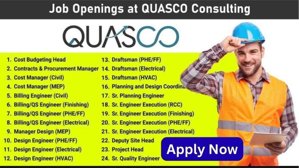 Job Openings at QUASCO Consulting