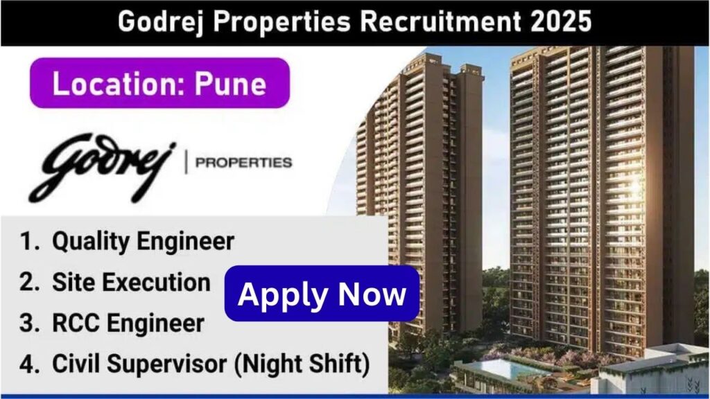 Godrej Properties Recruitment 2025